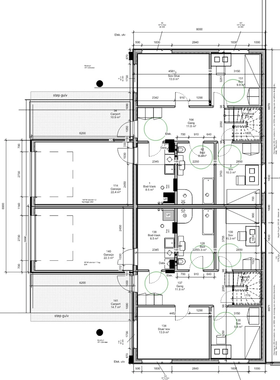 Rognstad Eiendom Elvebredden Hurdal 1.etg plantegning