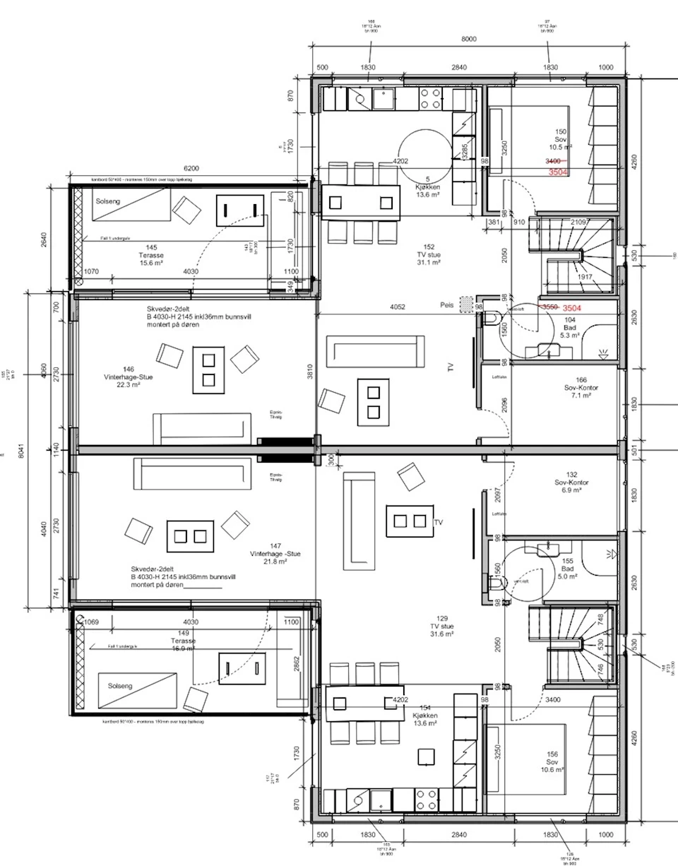 Rognstad Eiendom Elvebredden Hurdal 2.etg plantegning