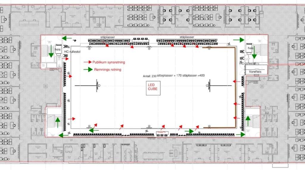 EV4 Flerbrukshall 3.etg planløsning flerbrukshall idrett